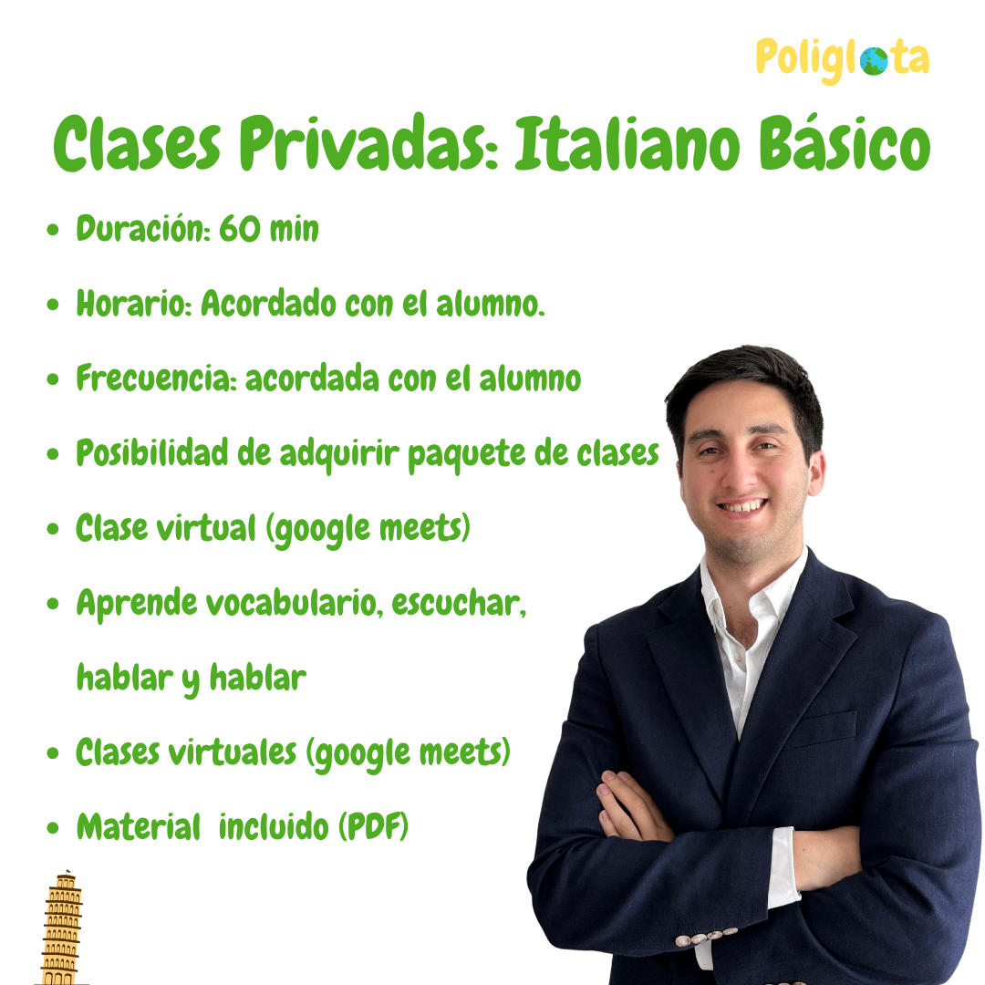 Clase particular : Italiano Básico