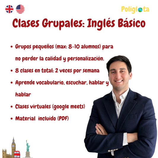Clase grupal : Inglés Básico
